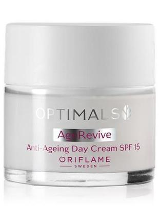 Антивозрастной дневной крем для лица spf 15 optimals age revive1 фото