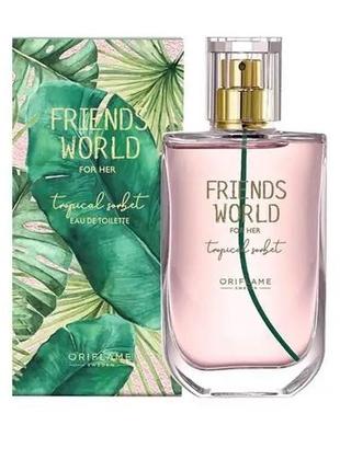 Туалетна вода friends world for her tropical sorbet 50 мл