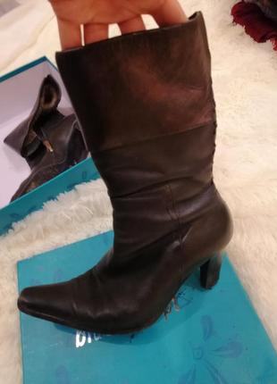 Полусапожки кожанные на меху