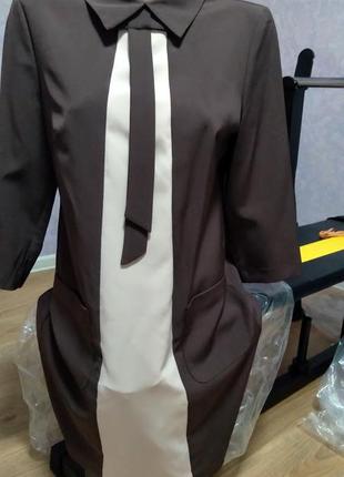 Короткое офисное платье