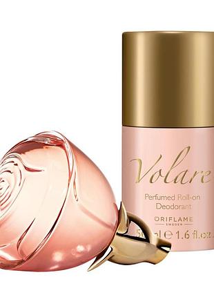 Парфумний набір (жіноча парфумована вода воларе volare 50 мл,парфумований дезодорант volare)