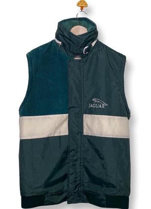 Винтажная нейлоновая гоночная куртка жилетка трансформер jaguar 1988го року винтаж 80х made in britain aston martin 40 l3 фото