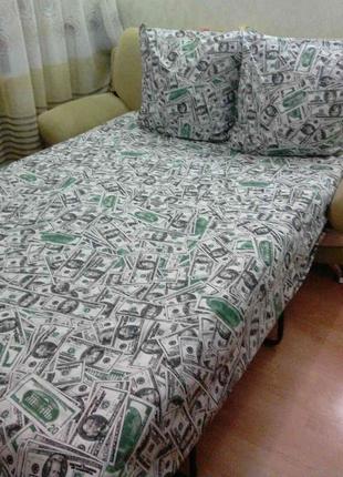 Комплекты постельного белья в ассортименте бязь рисунок доллар