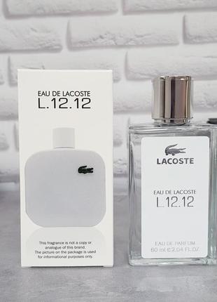 Парфюмированная вода lacoste eau de l.12.12 blanc мужская 60 мл