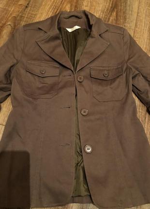 Стильный коричневый пиджак m2 фото