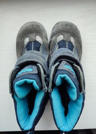 Зимові шкіряні чобітки ecco 27р. 17 см.5 фото