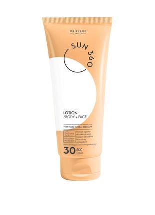 Сонцезахисний лосьйон для обличчя і тіла sun 360 з spf 30 - 125 мл