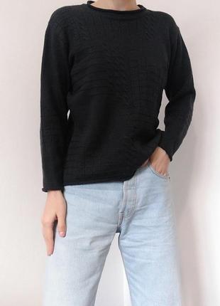 Шерстяной свитер серый джемпер шерсть пуловер реглан лонгслив кофта2 фото