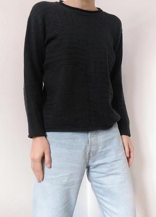 Шерстяной свитер серый джемпер шерсть пуловер реглан лонгслив кофта5 фото