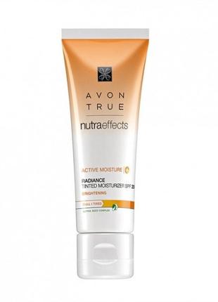 Увлажняющий крем с тональным эффектом «сияние» spf20, 50 мл avon nutra effects1 фото