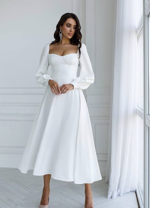 Весільна сукня з довгим рукавом - розмір xs/s