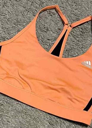 Оригинал.спортивный,невесомый,двухсторонний топ-бра crain adidas climalite