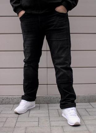 Чоловічі джинси на мікрофлісі2 фото