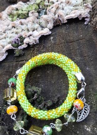 Подвійні браслети з бисера