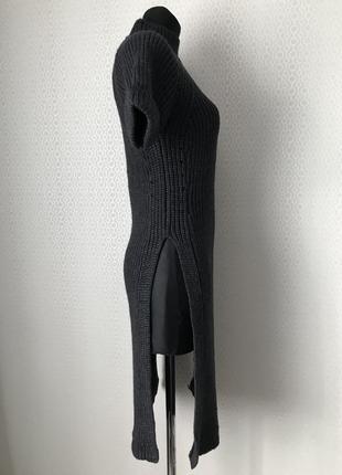 Стильный длинный свитер / безрукавка  с глубокими разрезами от watcher, размер 3, укр 42-44-464 фото