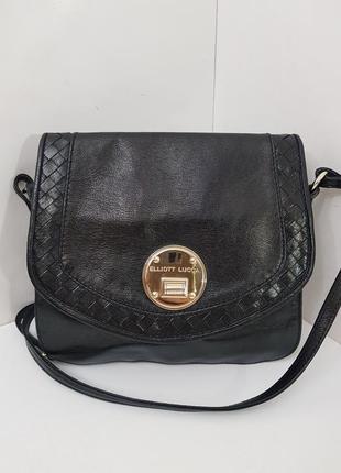 Изумительная кожаная сумка crossbody elliott lucca италия10 фото