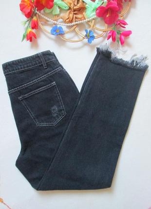Шикарные плотные джинсы мом с рваностыми shein 🌺🍒🌺8 фото