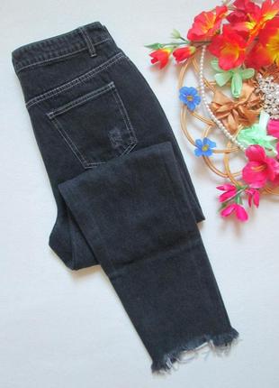 Шикарные плотные джинсы мом с рваностыми shein 🌺🍒🌺7 фото