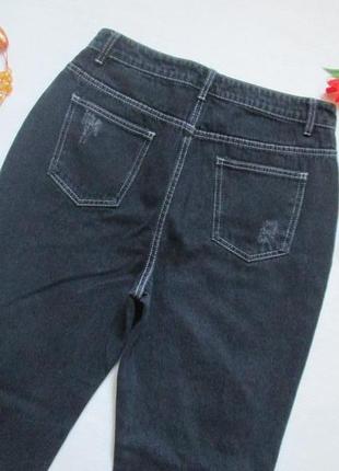 Шикарные плотные джинсы мом с рваностыми shein 🌺🍒🌺5 фото