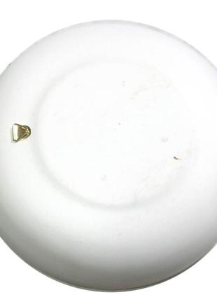 Тарілка біла, розписано вручну, липа (d - 20см.,h - 3см)
