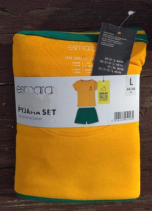 14-16 esmara новая стильна хлопковая пижама, яркий комплект для дома и сна