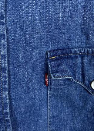 Мужская рубашка овершот levi’s levis джинсовая9 фото