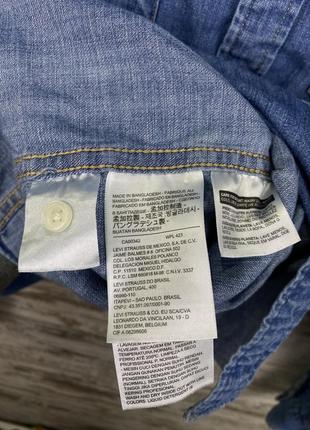 Мужская рубашка овершот levi’s levis джинсовая10 фото