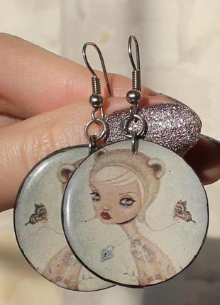 Серьги "собби на уме"