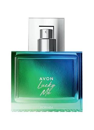 Туалетна вода lucky me avon for him, 75 ml