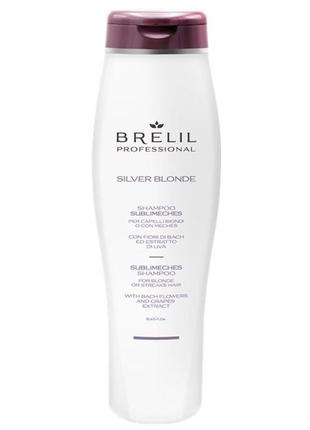 Шампунь для осветленных волос brelil silver blonde 250 ml