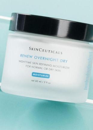 Skinceuticals renew overnight dry – это ночной увлажняющий крем для лица 60 мл2 фото
