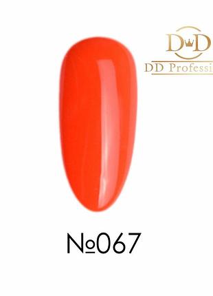 Гель лак dd professional 067  оранжевый неон