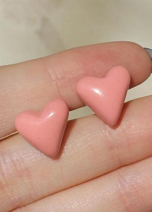 Сережки-гвоздики "ван лав"