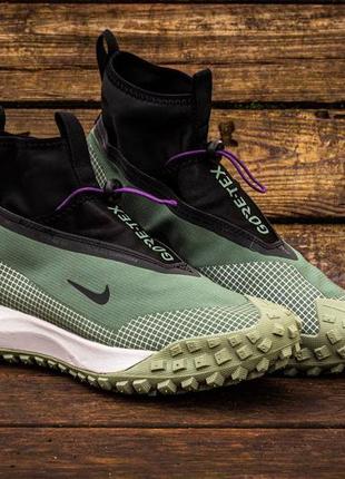 👟 кросівки чоловічі nike acg mountain fly gore-tex green\black   найк     / наложка bs👟6 фото