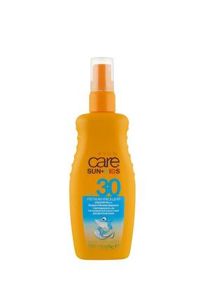 Сонцезахисний лосьйон-спрей для дитячої шкіри spf 30 avon care sun+, 150 ml1 фото