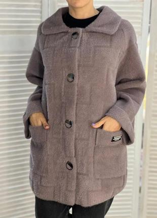 Укорочені пальто альпака туреччина люкс якість