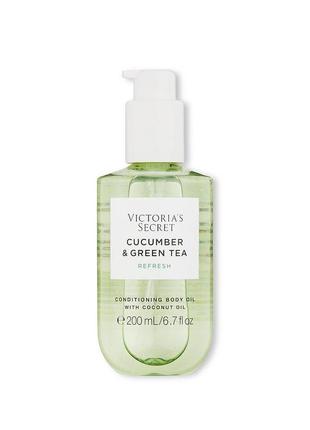 Парфюмированное масло для тела cucumber & green tea от victoria's secret оригинал