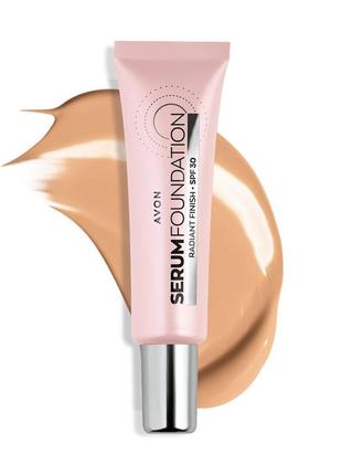 Тональный крем-сыворотка avon serum foundation spf30 (nude / мягкий нюд)