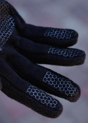 Теплі якісні флісові перчатки рукавички , нековзаючі долоні, тактичні1 фото