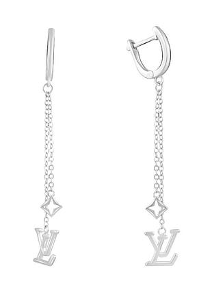 Серебряные серьги без камней