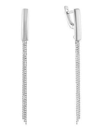 Срібні сережки без каменів