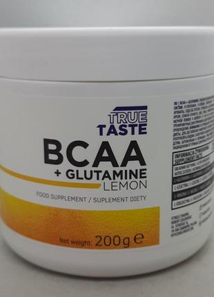 Аминокислота ostrovit bcaa + l-glutamine 200 lemon