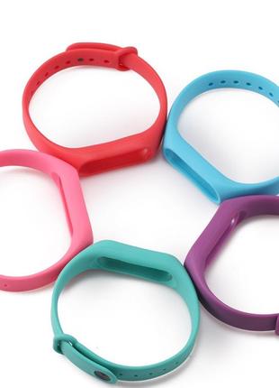 Силіконові ремінці 3шт для фітнес браслета трекера xiaomi mi band m2 set 3-6. ремінець для xiaomi mi band m27 фото