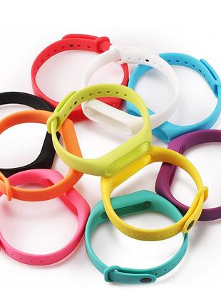 Силіконові ремінці 3шт для фітнес браслета трекера xiaomi mi band m2 set 3-6. ремінець для xiaomi mi band m29 фото