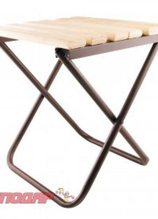 Господар  стульчик складной  300*330*345 мм  с  деревянным сидением, арт.: 92-0869