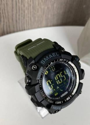 Чоловічі спортивні смарт годинник smael 1617 smart watch, наручні спорт водонепроникні годинники8 фото