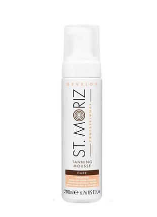 Мус-автозагар (темний) st. moriz self tanning mousse dark - 200 мл
