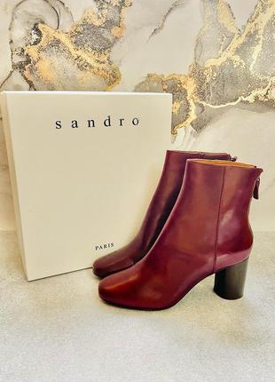 Кожаные ботинки 295€ sandro paris 39р. оригинал