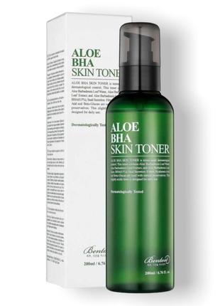 Benton aloe bha skin toner - тонер с алоэ и салициловой кислотой, 200 мл