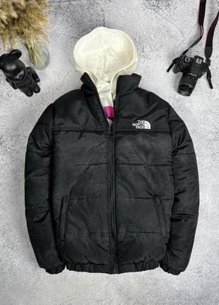 Зимняя курточка tnf черная норт фейс